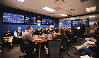 BEACON technology is displayed in the Florida Division of Emergency Management control center.