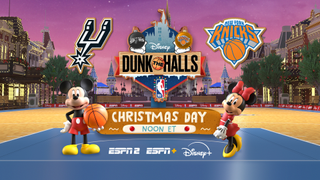 Dunk the Halls animated version of an NBA game