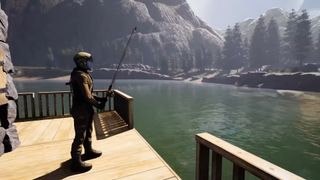 Astronaut fishing