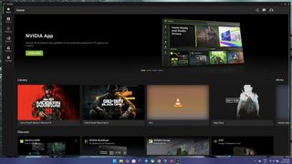 The NVIDIA app on Windows 11