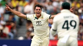 Australia captain Pat Cummins on the first day of Australia vs India 2nd Test