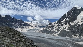 A glacier in the Swiss Alps