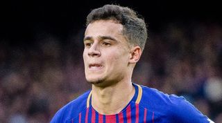 Philippe Coutinho in action for Barcelona against Atletico Madrid in March 2018.