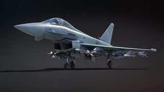 The Eurofighter aircraft as portrayed in the videogame War Thunder