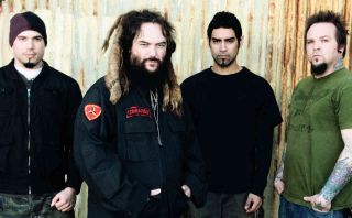 Soulfly posing for a photograph in 2010