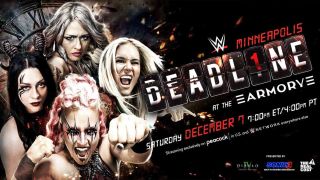 Stephanie Vaquer, Giulia, Sol Ruca, and Zaria on the poster for WWE NXT Deadline 2024.