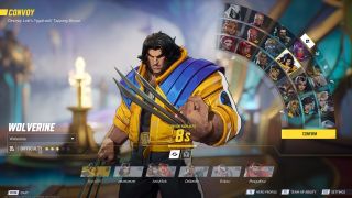 Wolverine on the hero select screen in Marvel Rivals