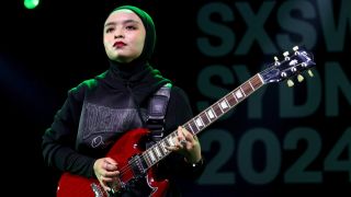 Voice Of Baceprot singer/guitarist Firda Marsya Kurnia in 2024