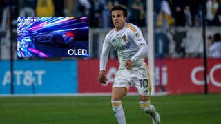 Samsung S95 TV with Riqui Puig of LA Galaxy MLS