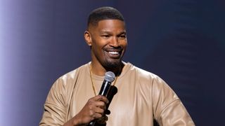 Jamie Foxx smiling in Jamie Foxx: What Had Happened Was...