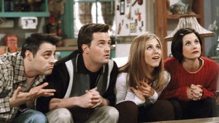 Matt LeBlanc, Matthew Perry, Jennifer Aniston and Courtney Cox in Friends