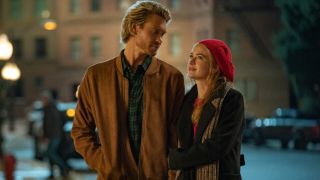 L-R) Chad Michael Murray as Luke and Britt Robertson as Ashley in The Merry Gentlemen