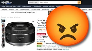 Screenshots of Amazon product listings with a small &quot;Apply coupon / voucher&quot; check box