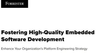 Platform engineering 2024: Fostering high-quality embedded software development