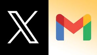 X and Gmail logos