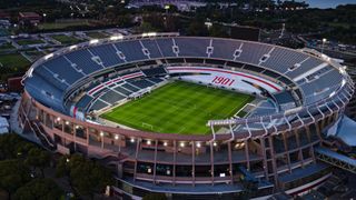 Aerial view of Mas Monumental Antonio Vespucio Liberti stadium before the final match of Copa CONMEBOL Libertadores 2024 between Atletico Mineiro and Botafogo on November 26, 2024 in Buenos Aires, Argentina