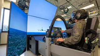 RGB Spectrum’s Zio Video-over-IP Platform Powers Lockheed Martin’s MMRT for Advanced F-35 Mission Training here in a simulated cockpit.