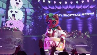 Strawberry Shortcake performs on The Masked Singer season 12