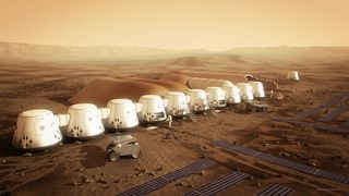 Artist&#039;s Concept of Mars One Colony 