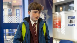 Joseph Brown in the police station in Coronation Street.