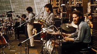 The Band perform in 1974. (from left) Richard Manuel, Rick Danko, Robbie Robertson, Levon Helm and Garth Hudson.