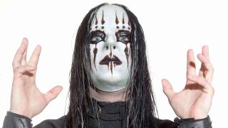 Joey Jordison of Slipknot posing for a photograph