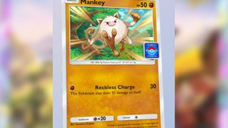 Pokemon TCG Pocket Mankey card earned in the Lapras Event