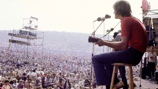 Ralph McTell performs at the Isle of Wight Festival, August 30, 1970.