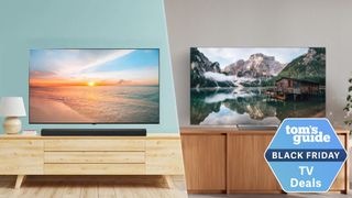 LG B4 OLED vs Sansui OLED composite with deals tag