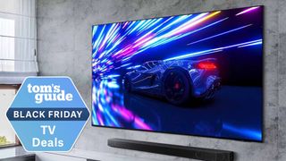 Samsung S95D OLED TV with a Tom&#039;s Guide deal tag