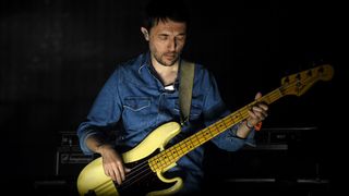 Musician Colin Greenwood of Radiohead performs on the Coachella Stage during day 1 of the Coachella Valley Music And Arts Festival (Weekend 1) at the Empire Polo Club on April 14, 2017 in Indio, California