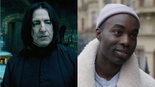 Alan Rickman as Severus Snape/paapa essiedu in I May Destroy You