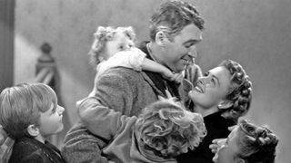 James Stewart and cast members in It&#039;s a Wonderful Life