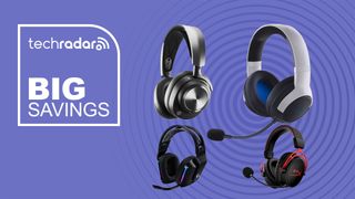 An image reading &#039;Big savings&#039; and featuring the SteelSeries Arctis Nova 7, Razer Kaira Wireless Gaming Headset, Logitech G733 and HyperX Cloud Alpha.