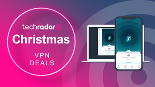 Christmas VPN deals next to Surfshark VPN apps