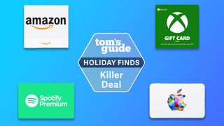 Gift cards on a blue background