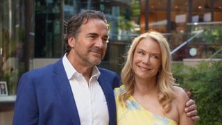 Ridge (Thorsten Kaye) and Brooke (Katherine Kelly Lang) in Monte Carlo on The Bold and the Beautiful