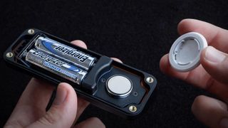 The TimeCapsule AirTag gadget that boosts battery life with a pair of AA batteries