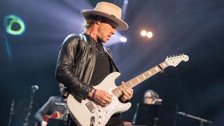 Musician Kenny Wayne Shepherd performs onstage during the Jim Irsay Collection Exhibit and Concert at Shrine Auditorium and Expo Hall on January 11, 2024 in Los Angeles, California