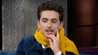 Timothee Chalamet on The Late Show with Stephen Colbert