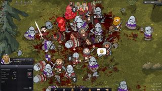 Norland screenshot - large-scale battle with numerous medieval knights and soldiers killing each other in all sorts of nasty ways