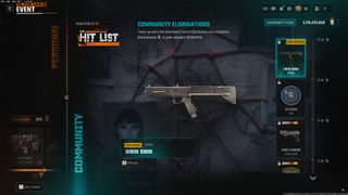 The new Sirin 9mm secondary weapon that will be unlocked if the community hits the target during the Hit List event in Black Ops 6.