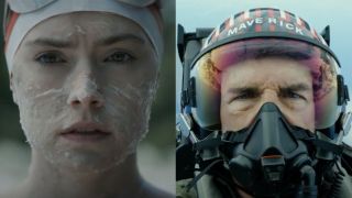 Daisy ridley ready to swim in Young Woman and the Sea/Tom Cruise flying in Top Gun: Maverick