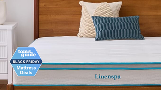 Linenspa mattress in a bedroom