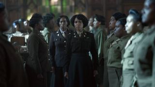 Milauna Jackson and Kerry Washington in Netflix&#039;s The Six Triple Eight