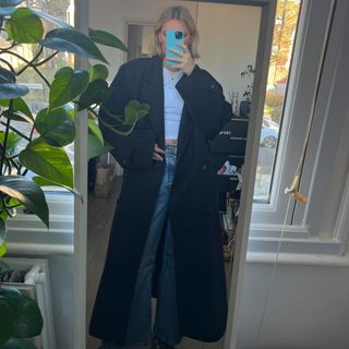 Long Black Wool Coat