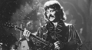 Tony Iommi performs with Black Sabbath in 1976, when the band were getting more experimental, and tensions were rising.