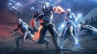 Destiny 2 Mass Effect armor sets - Hunter, Titan, and Warlock