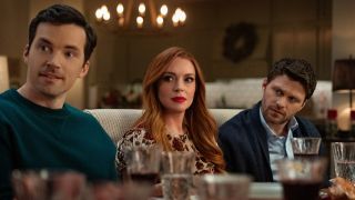 Our Little Secret. (L-R) Ian Harding as Logan, Lindsay Lohan as Avery and Jon Rudnitsky as Cameron in Our Little Secret.