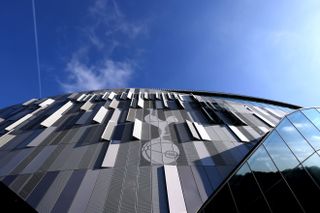 An outside view of the Tottenham Hotspur Stadium.